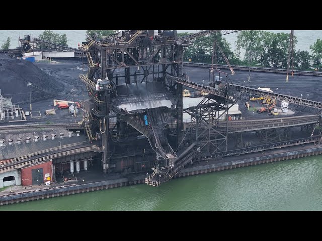Unloading a Coal Train: The NS Sandusky Coal Dock in Action