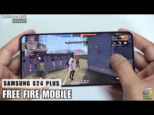 Samsung Galaxy S24 Plus test game Free Fire Mobile