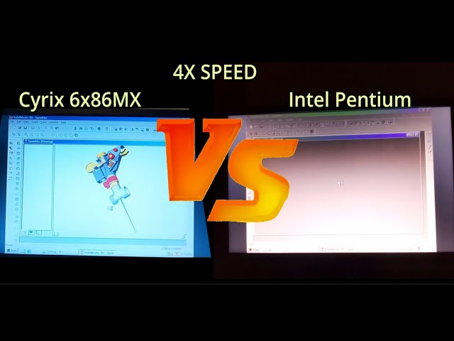 Cyrix 6x86MX (MII) @ 100MHz vs Intel Pentium 100MHz. Socket 7 & Socket 3 100MHz (ish) x86 challenge.