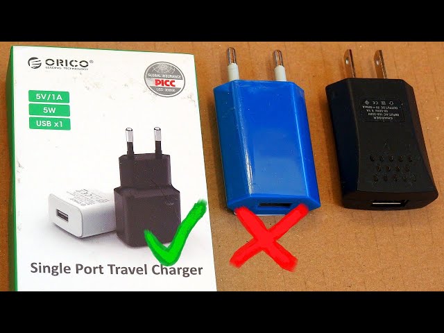 Dangerous USB phone chargers 3 (& one good charger)
