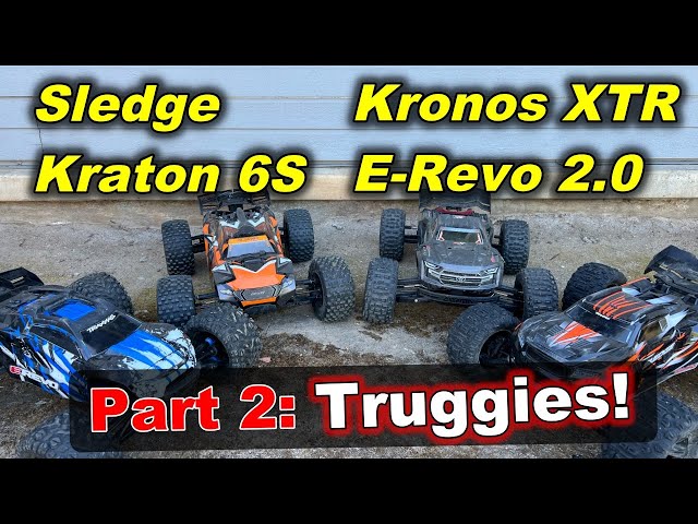 Best RC Monster Truck Review (Part 2: Truggy) Traxxas ERevo Corally Kronos XTR Arrma Kraton Sledge