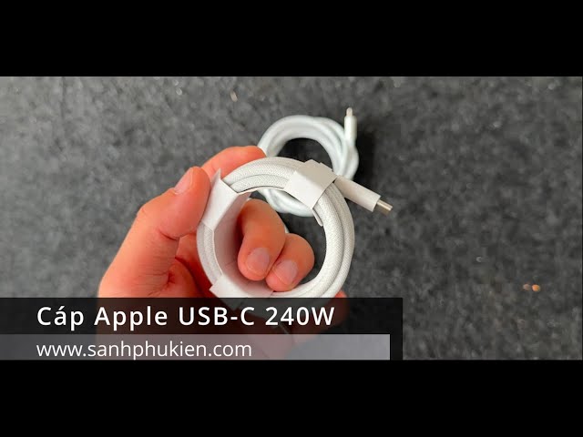 #13 Review nhanh Cáp sạc Apple 240W bện Dù chính hãng - Có nên mua hiện tại 2024 không?
