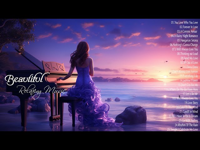 Relaxing Romantic Piano Music & Soft Wave Sounds For Sleep & Stress Relief by Soothing Relaxation