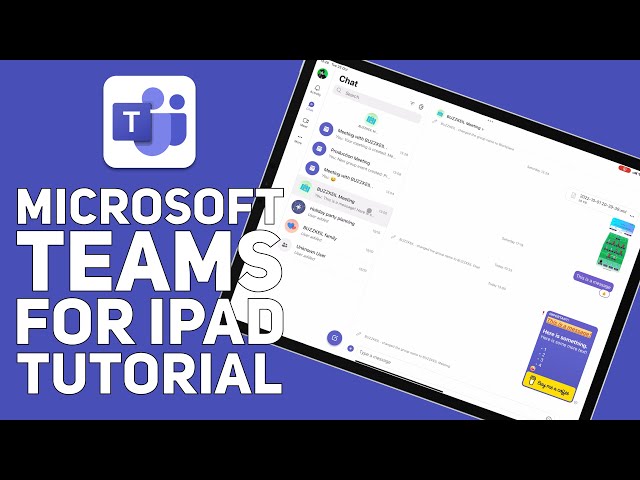 Microsoft Teams for iPad Tutorial