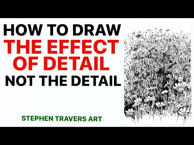 The Secret to Drawing Overwhelming Detail!