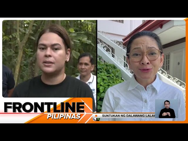 VP Sara Duterte, sinabing 'di niya nirerespeto si Sen. Risa Hontiveros | Frontline Pilipinas