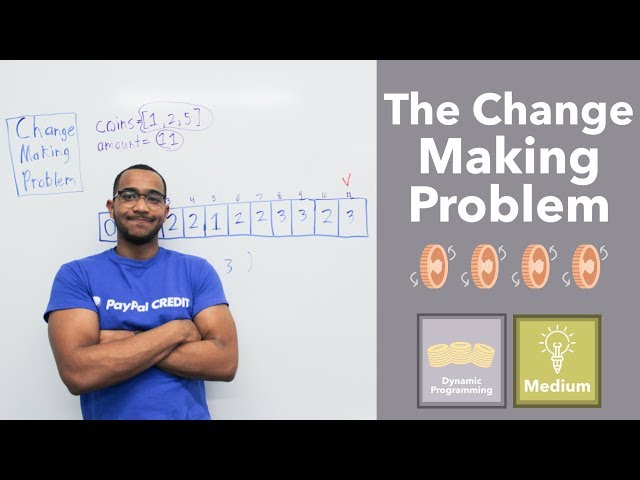 The Change Making Problem - Fewest Coins To Make Change Dynamic Programming
