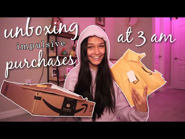 unboxing the RANDOM stuff I bought online *at 3 am*
