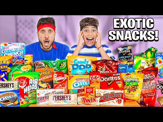 Eating The Most EXOTIC SNACKS in the World!