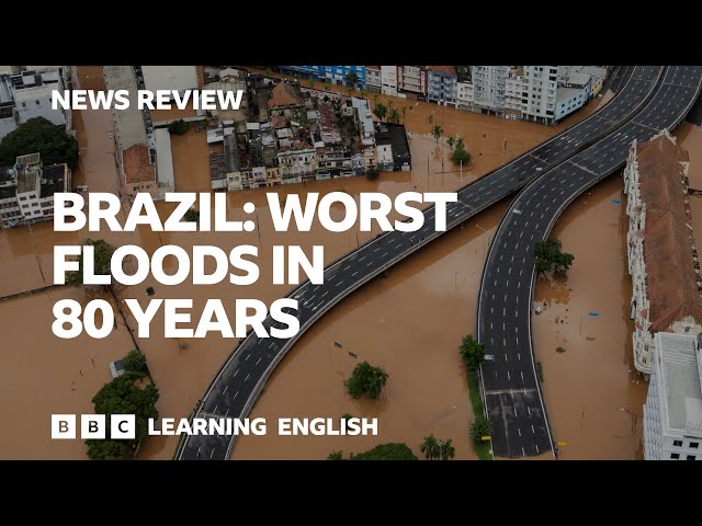 Brazil floods: BBC News Review