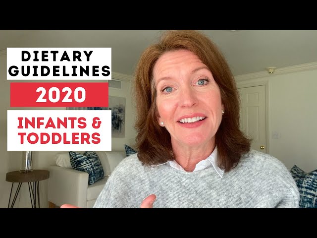 U.S. DIETARY GUIDELINES, 2020: NEW INFORMATION for Infants & Toddlers