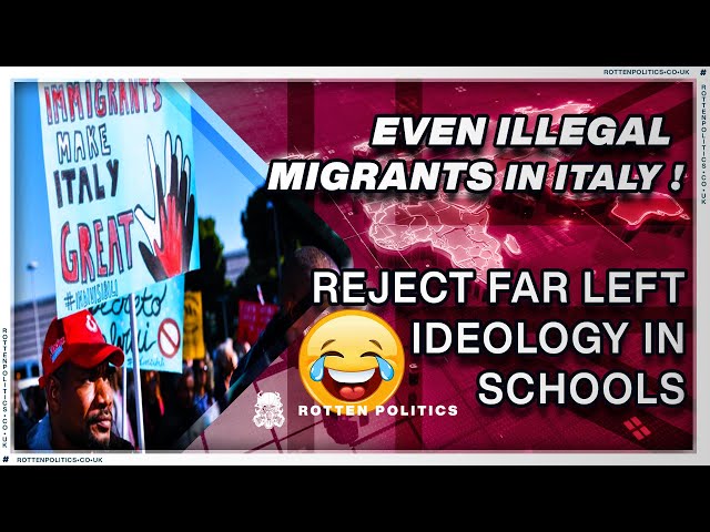Even Italy's migrants REJECT the woke far left lol