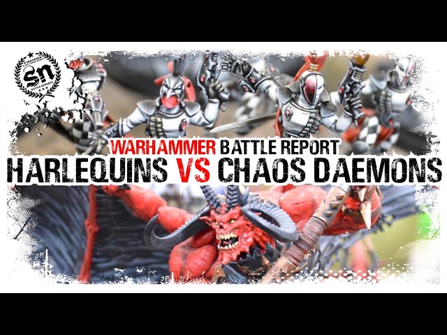 Harlequins vs Chaos Daemons - Warhammer 40,000 (Battle Report)