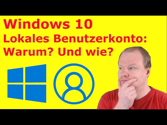 Windows 10: Lokales Offline-Konto nutzen (Anleitung / Tutorial deutsch)