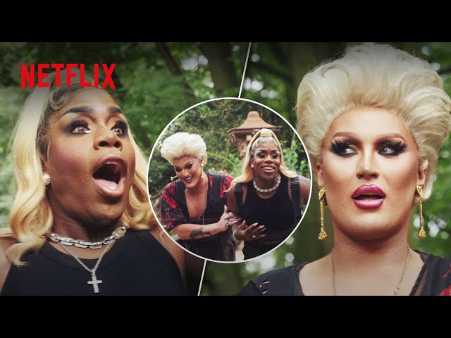 Drag Queens Monét X Change & The Vivienne Take a Fate Survival Class | Netflix