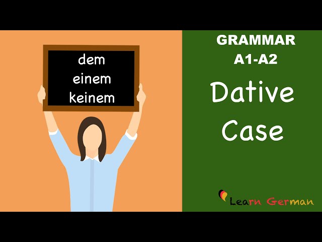 Learn German | German Grammar | Dative case | Dativ | A1