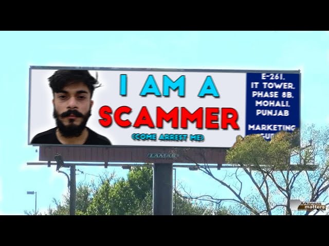 Showing A Scammer HIS OWN Local BILLBOARD!