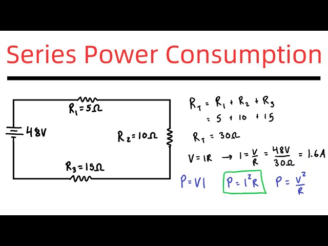 Determine the Power Consumed in a Series Circuit