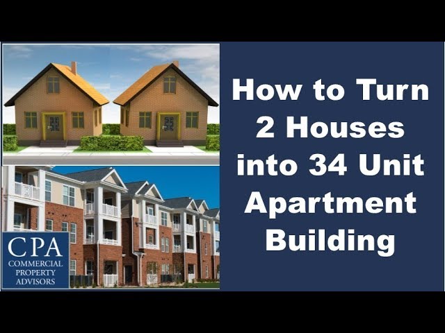 How to Turn 2 Houses into 34 Unit Apartment Building