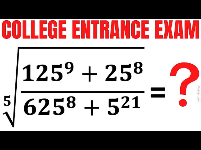 College Entrance Question | Fun Fifth Root Radical Rational Problem | Math Olympiad Preparation