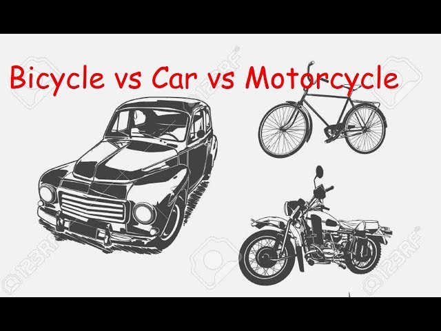 Bicycle vs Car vs Motorcycle Commute