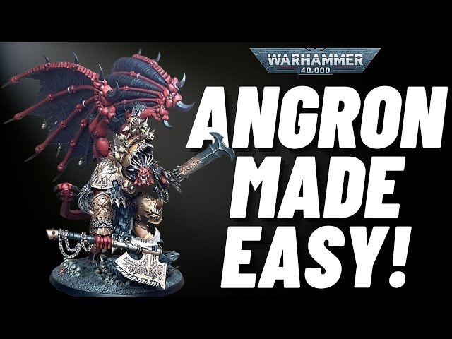 How to Paint Angron for Warhammer 40k World Eaters -15 paints! Suitable for Beginners-No Airbrush!