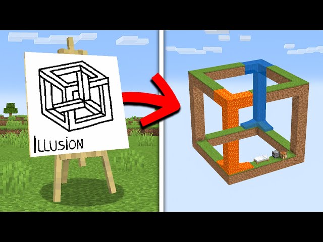 Minecraft, But Any ILLUSION I Draw, Becomes REAL