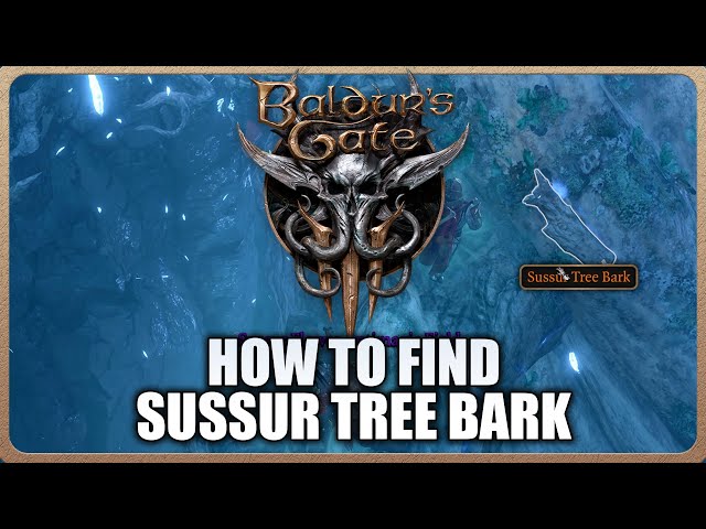 Baldur's Gate 3 - How to find Sussur Tree Bark in Underdark (Easy Route)