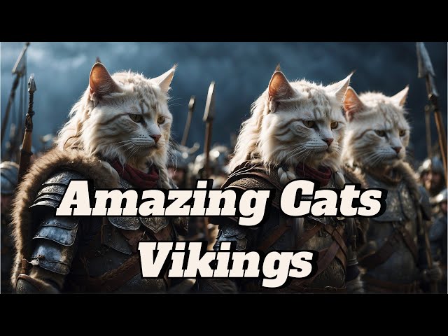 Amazing Cats Vikings AI. Vikings song