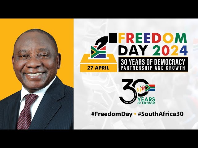 President Cyril Ramaphosa delivers the keynote address at the 2024 Freedom Day Celebration