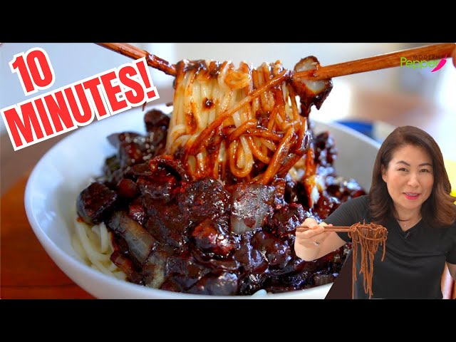 SECRET 🤫 10 Minute JjaJangMyun Noodle Recipe: Restaurant-Quality Black Bean Sauce Noodles 짜장면