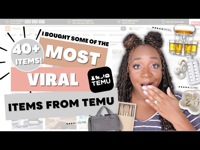 I Bought 40 Of The Most VIRAL Items From TEMU | My BIGGEST Haul EVER!!