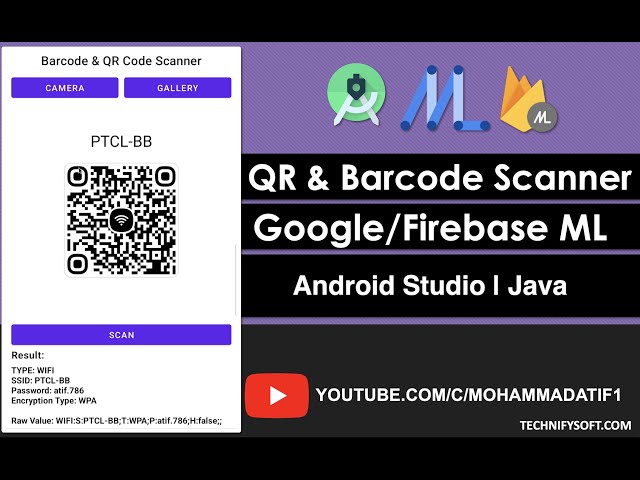 QR and Barcode Scanner | Google ML | Android Studio | Java