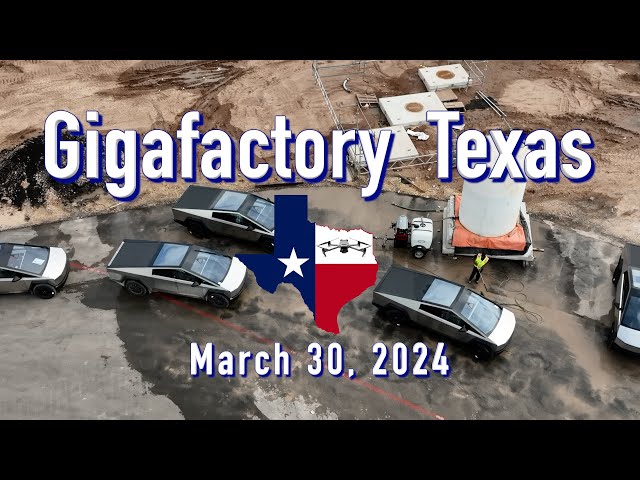 "Cybertruck Wash Time"  Tesla Gigafactory Texas  3/30/2024  9:49AM