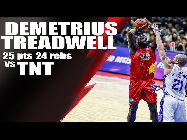 Demetrius Treawell Full Highlights 25 pts 24 rebs vs TNT Tropang GIGA | 1-05-2024