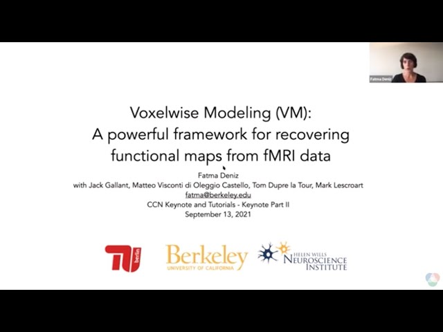 CCN 2021: Voxelwise Modeling: a powerful framework for recovering functional maps from fMRI data