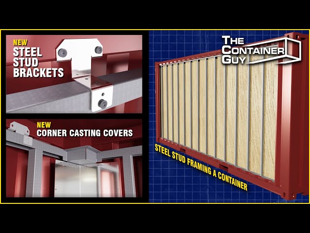 Steel Stud Framing Kit - Easy Method To Frame the Inside of a Shipping Container!