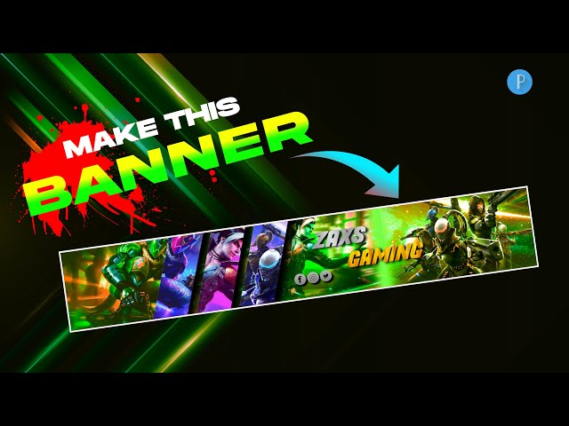 How To Make Gaming Channel Art || How To Make Gaming Channel Banner || PixelLab Tutorial || Part 1