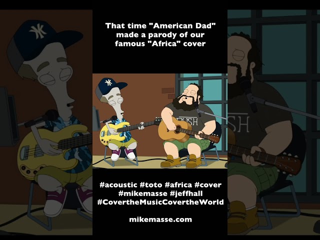 That time “American Dad” made a parody of our famous “Africa” cover 😂 #toto #africa #acousticcover
