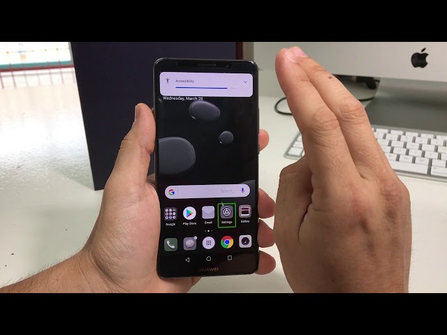 How to Disable / Turn OFF TalkBack on a Huawei Mate 10 Pro
