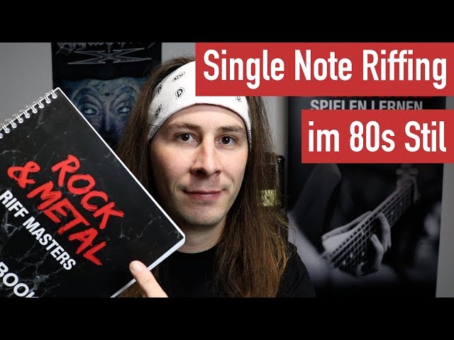 80s E-Gitarren Riff - Single Note Riffing im Stil von 80s Metal Bands | Guitar Master Plan