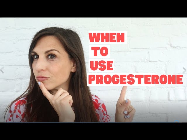 Why to take progesterone at menopause.
