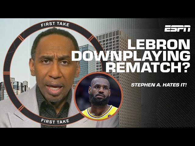 Stephen A. HATES LeBron James DOWNPLAYING the REMATCH vs. the Denver Nuggets 😡 | First Take