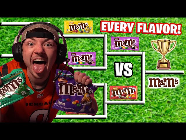 BEST M&M's FLAVOR TASTE TEST (Every Flavor) TOURNAMENT - YOU SHOULD TRY THIS