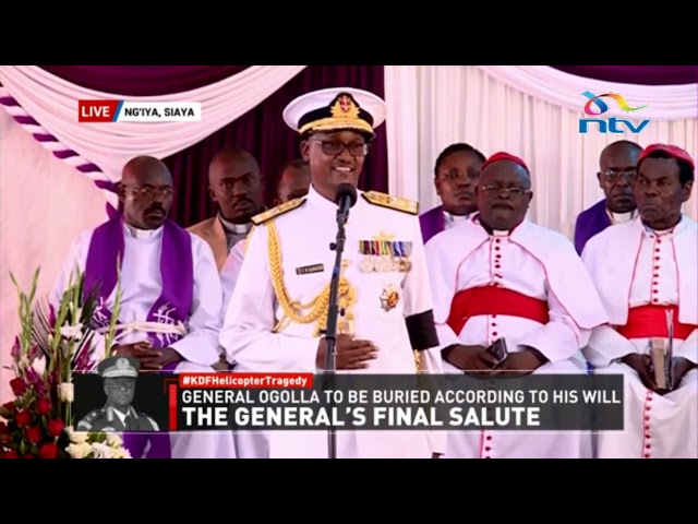 Siaya: Vice CDF Charles Kahariri's tribute to his boss, General Francis Ogolla