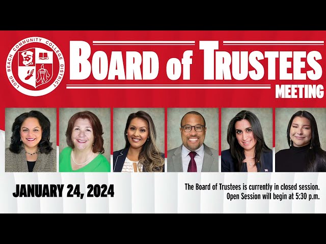 LBCCD Board of Trustees Meeting - January 24, 2024