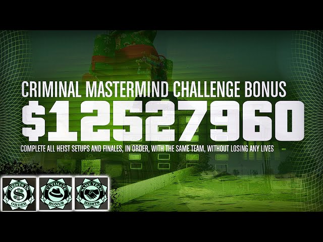 2023 GTA Online Criminal Mastermind Complete! $12,527,960 | The Pacific Standard Heist