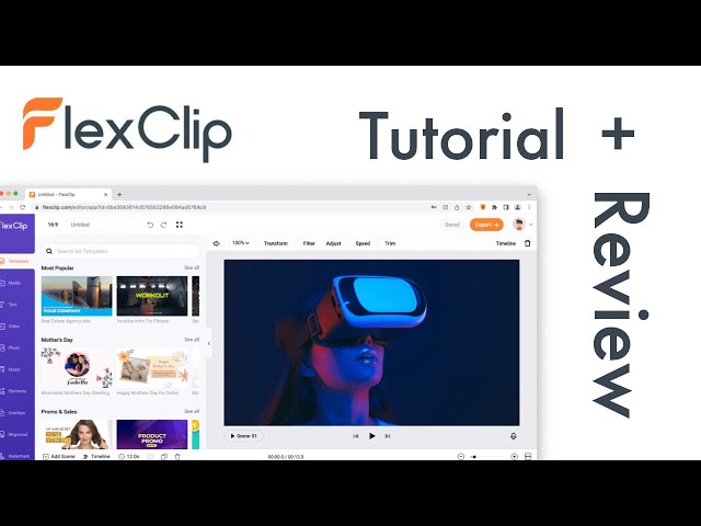 FlexClip Tutorial and Review – A Great Online Video Editor in 2022!
