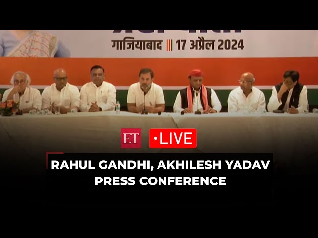 Lok Sabha Election 2024: Rahul Gandhi, Akhilesh Yadav Joint Press Conference in Ghaziabad, UP | LIVE