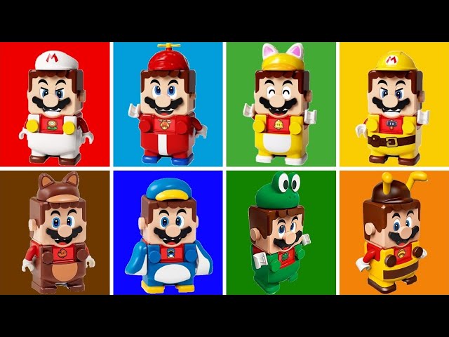 LEGO Super Mario - All Power-Ups (LEGO VS Original)